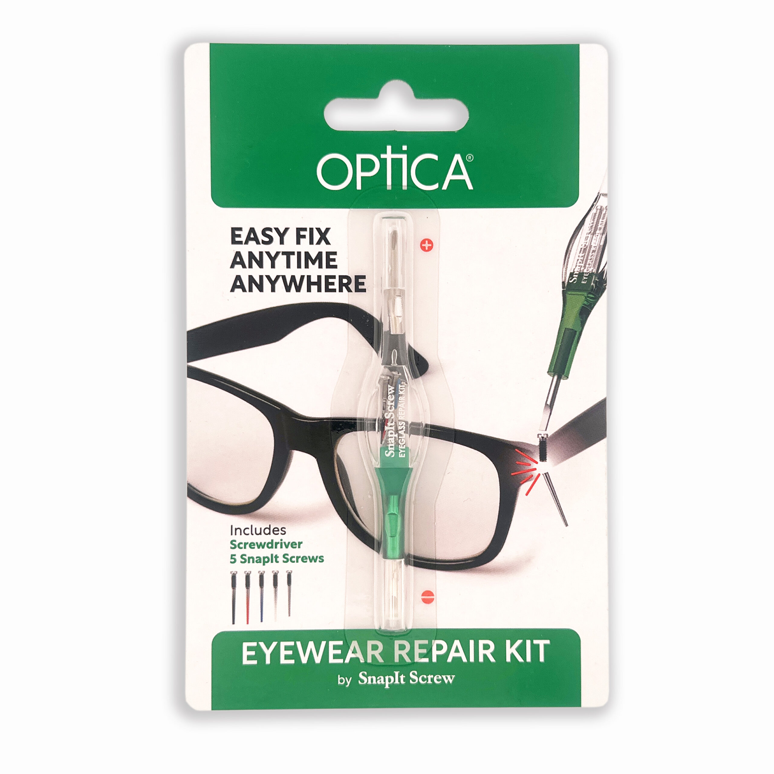 Glasses Repair Kit with the Snapit Screw
